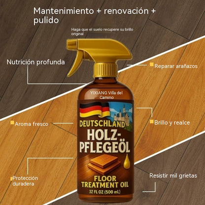 🥇🥇Aceite-cera natural de origen vegetal para el mantenimiento de suelos: repara arañazos, restaura el brillo, es antideslizante e inodoro.