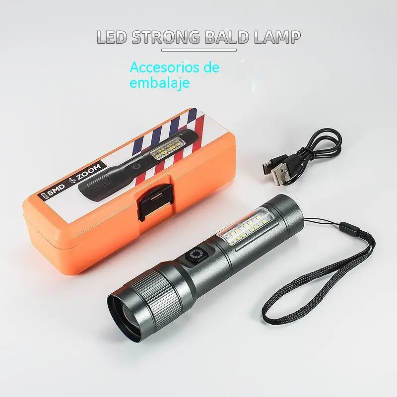 🔦 Linterna LED multifuncional con zoom