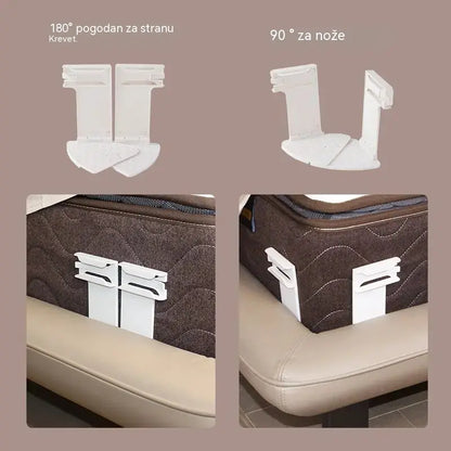 Set od 4 dijela - 25 eura - Kopče za plahte: neklizajuće, nevidljive kopče bez igli koje drže plahte i prostirke na mjestu kako bi se spriječilo pomicanje.