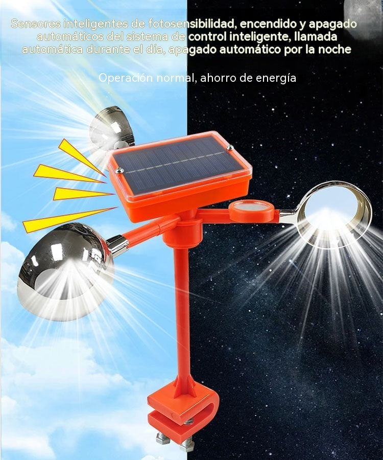 🐦🦉【NUEVO】Nuevo ahuyentador de pájaros con voz ajustable, alimentado por energía solar y eólica, mejorado