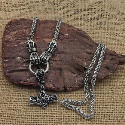 ⚡ SLEVA 50 % 🔥 Vikingský náhrdelník s Thorovým kladivem