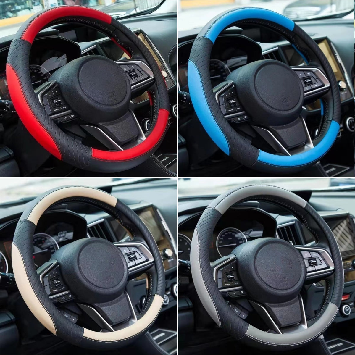 🔥Poťah na volant z pravej kože - univerzálny poťah na volant do auta, protišmykový, odolný🔥