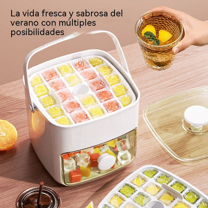 【30%OFF】💞¡Ventas superiores a 50 000! 💥🥤🧊 ¡50 % de descuento! Máquina de hielo con función de almacenamiento de hielo: hace 48 cubitos de hielo a la vez, tapa antifugas 🏖️✅