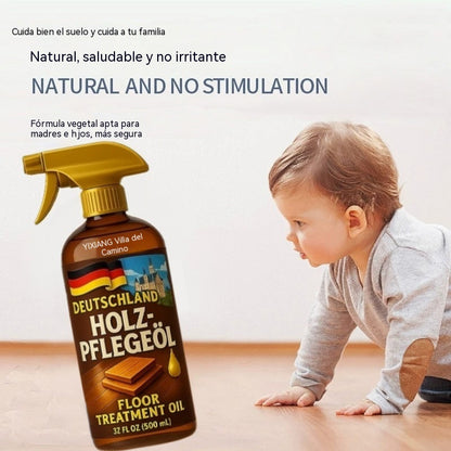 🥇🥇Aceite-cera natural de origen vegetal para el mantenimiento de suelos: repara arañazos, restaura el brillo, es antideslizante e inodoro.