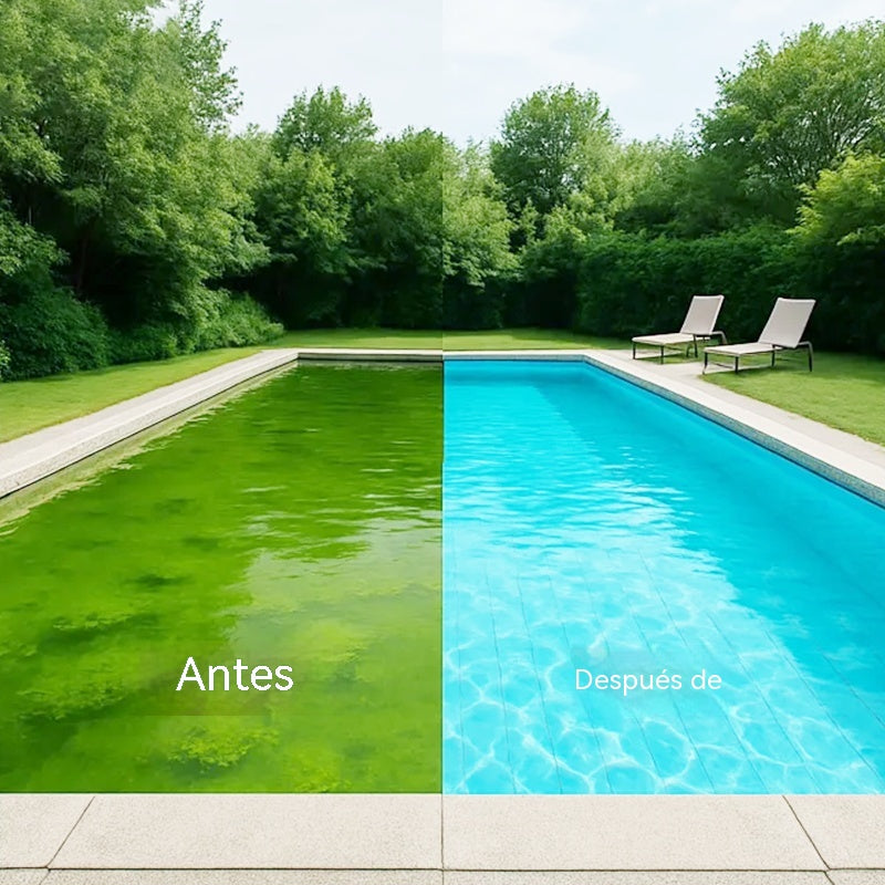 ⏰💦500 ml por botella🏊‍♂️ Líquido Clarificador para Piscinas – Agua Transparente en Horas, Sin Esfuerzo ✨