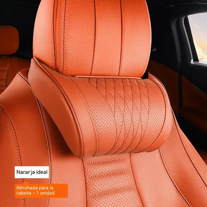 🛡️🚗 Cojín ergonómico de espuma viscoelástica para el coche — Alivia la tensión en el cuello y los hombros; ¡conduce sin fatiga! 💪😌