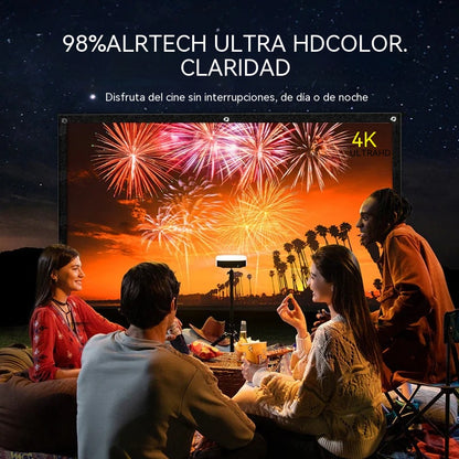 📺 ¡50% de descuento por tiempo limitado! ✨ Pantalla de proyección de alta definición: 100 pulgadas en diagonal, superficie blanca mate, que ofrece una experiencia de cine en casa nítida y cristalina 🎬🌟