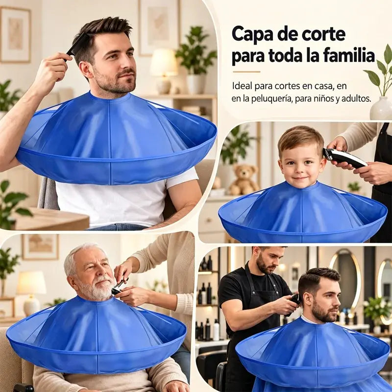 📢2 piezas 25€📢¡¡50% de descuento!! ⏰Capa transpirable para corte de pelo y bata de salón inodora para teñido (talla para adultos)