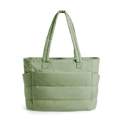 Bolso de hombro multicompartimento de gran capacidad