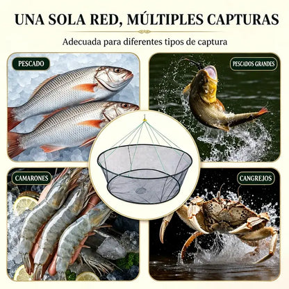 💥Trampa mágica para pescar🎣Jaula de pesca plegable