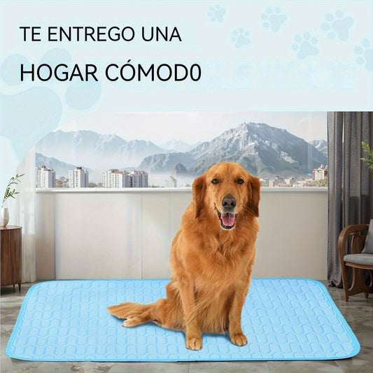📢 ¡50 % de descuento 🔥! Alfombrilla refrescante para mascotas (no requiere llenado de agua) 🧊 — Fabricada en tejido Oxford transpirable; apta para todo tipo de camas o jaulas para mascotas.