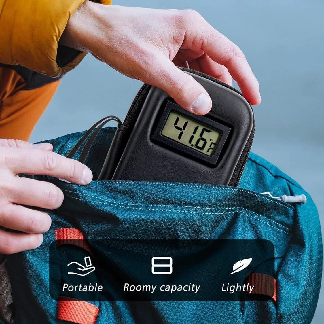 Estuche de viaje para enfriar insulina con pantalla de temperatura