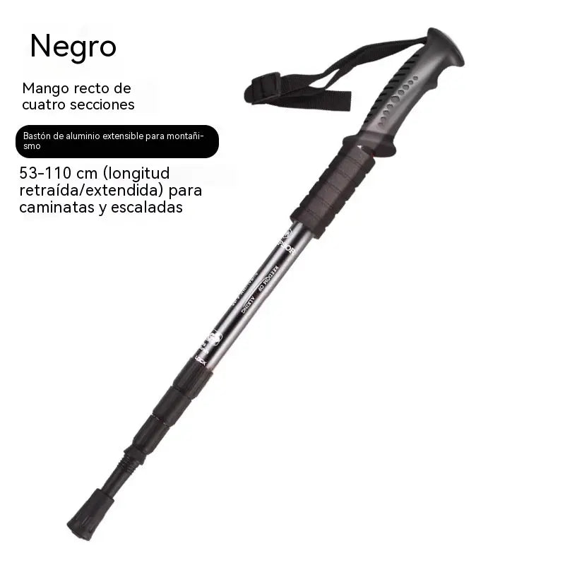 Bastón de trekking ajustable de aleación de aluminio