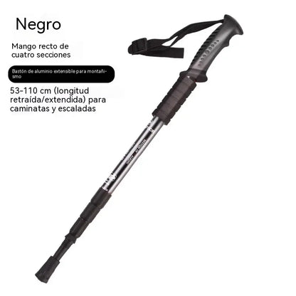Bastón de trekking ajustable de aleación de aluminio
