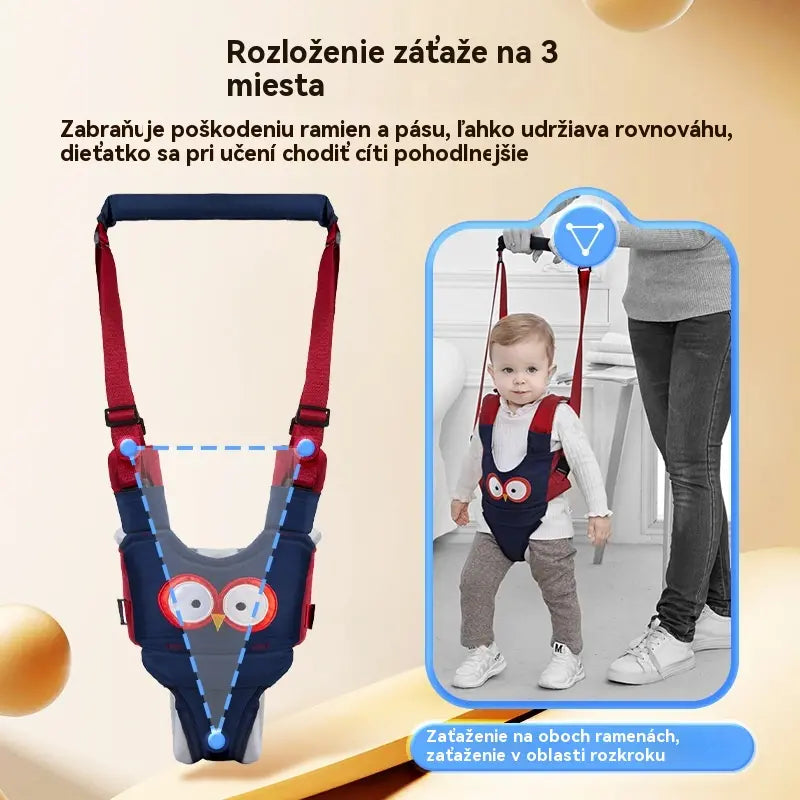 Priedušný postroj na učenie chôdze s oporou drieku – predchádza odreninám a nadmernému zaťaženiu