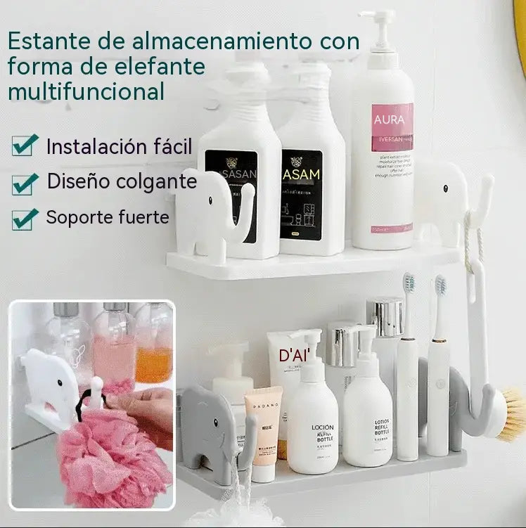 🐘50% de descuento⏰ Estantería con forma de elefante, multifuncional, bonita y práctica🏠