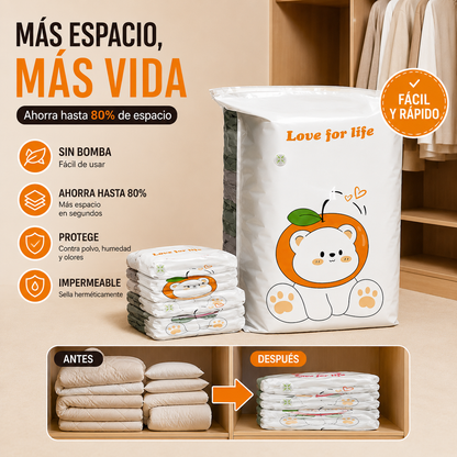 ✨🗃️ 5 artículos por 30 euros 💨 Bolsa de almacenamiento al vacío grande y comprimible: no requiere bomba, es a prueba de fugas e ideal para ahorrar espacio en maletas y en casa ✈️