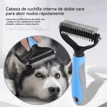 🐶【Compre 1 y obtenga 1 gratis，2 piezas】Cepillo de doble cara para el aseo de mascotas y la eliminación de pelo