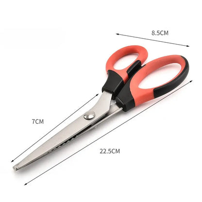 ✂️ Višenamjenske škare za rezanje s cik-cak oštricom – za tkaninu, papir i rukotvorine 🧵