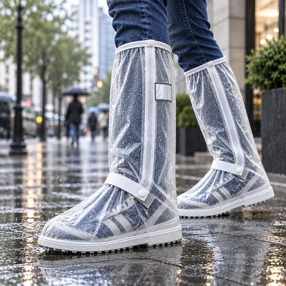 【1 par】¡Evita que tus zapatillas se empapen! Cubrezapatos impermeables de alta resistencia: antideslizantes y plegables para llevar en el bolso 🌧️