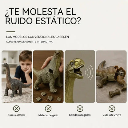 🦕 Brachiosaurus eléctrico andante: un juguete de dinosaurio con movimiento, efectos de sonido y ojos con luces LED.