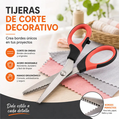 ✂️ Višenamjenske škare za rezanje s cik-cak oštricom – za tkaninu, papir i rukotvorine 🧵