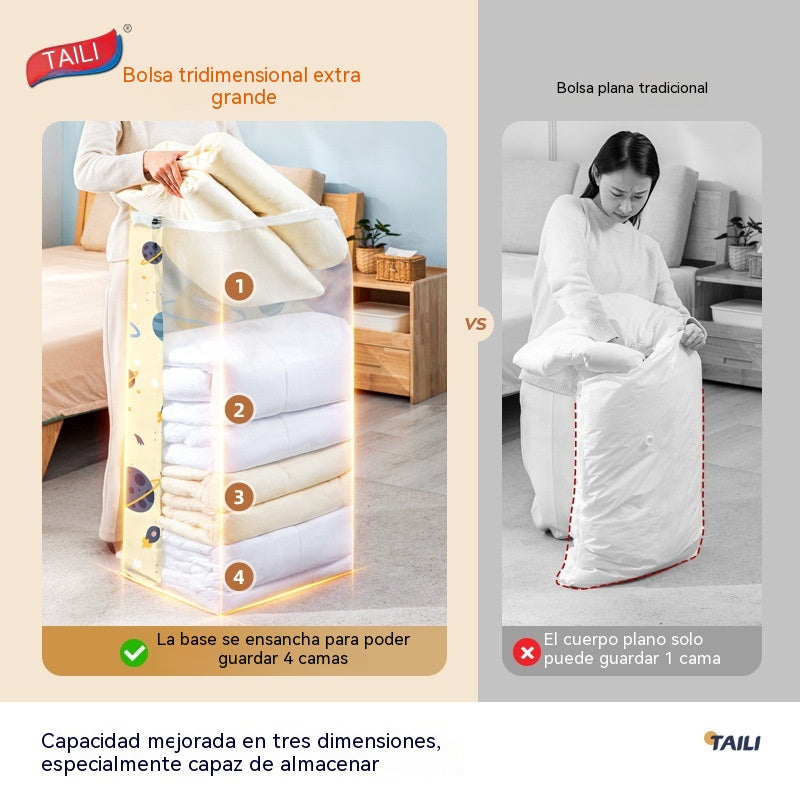 😆😆Bolsas de almacenamiento de compresión al vacío para ropa y ropa de cama.