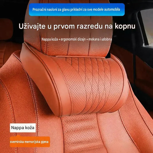 🛡️🚗 Ergonomski jastuk za automobil od memorijske pjene — Ublažava napetost u vratu i ramenima; vozite bez umora! 💪😌