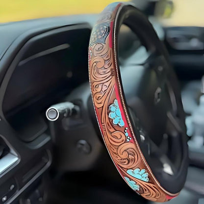 Funda universal para volante de coche vaquero retro del oeste