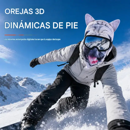 📢📢 ¡¡50% de descuento!! ⏰ Pasamontañas cortavientos con estampado animal 😜 Accesorio cálido para actividades invernales al aire libre