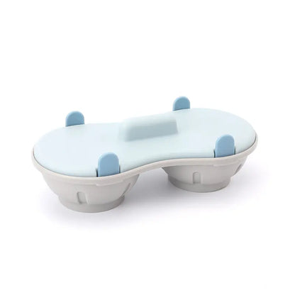 Caja de vaporizador de huevos para microondas con doble compartimento, molde para cocinar huevos de cocina