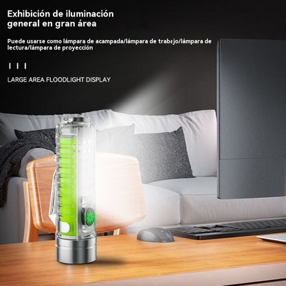 👍👍Linterna compacta de alta intensidad con luz lateral multifunción, carga rápida tipo C, portabilidad y batería de duración ultralarga.