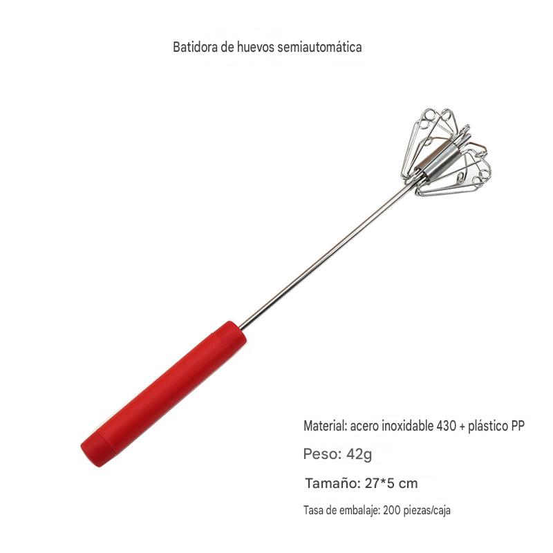 🥳Kupite 1, dobijte 1 gratis!🥳💞Prodano više od 50 000 jedinica!🥚💪 50% popusta! Poluautomatska ručna mutilica za jaja: pritisnite i okrenite, nije potrebna struja. Muti jaja i vrhnje za nekoliko sekundi. Štiti vaše zapešća! ✨🧁