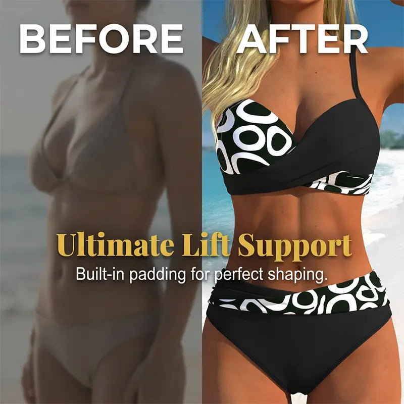 💞 Dámske dvojdielne push-up bikiny 🌊 Zvýraznia vaše krásne krivky, ponúkajú maximálne pohodlie a vyžarujú nadčasovú eleganciu.