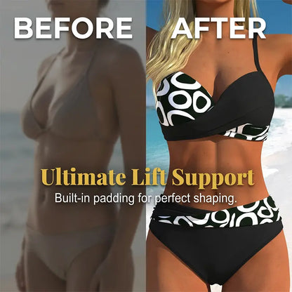 💞 Dámske dvojdielne push-up bikiny 🌊 Zvýraznia vaše krásne krivky, ponúkajú maximálne pohodlie a vyžarujú nadčasovú eleganciu.