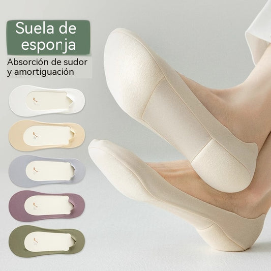 28€【 6 colores / un par de cada color】 Calcetines de verano ligeros, antideslizantes y de corte bajo, con amortiguación y diseño de talón que se mantiene en su sitio.