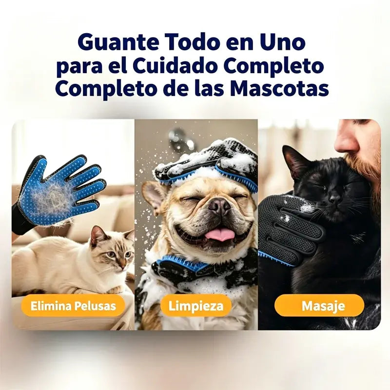 🐾【2 pares por 25 euros】Guantes para eliminar el pelo de las mascotas sin necesidad de lavarlos