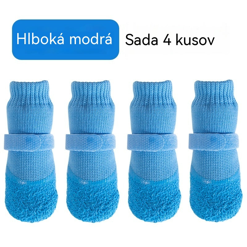 🐕🐕【20€】2 sady (8 kusov) – Nové nepremokavé ponožky pre psov. Silikónové gumáky pre psov. Protišmykové a odolné voči oderu.