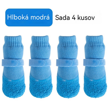 🐕🐕【20€】2 sady (8 kusov) – Nové nepremokavé ponožky pre psov. Silikónové gumáky pre psov. Protišmykové a odolné voči oderu.