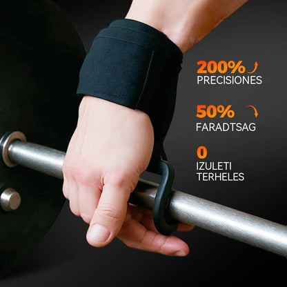 🏋️ Cinturón de levantamiento de pesas de alta resistencia con ganchos para las muñecas | Entrenamiento de fuerza, levantamiento de pesas, soporte firme – ¡Cómpralo ahora! 💪