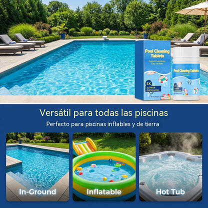 Compra uno y llévate otro gratis 💧💧Pastillas efervescentes multiusos para la limpieza, clarificación y desodorización del agua de piscinas.