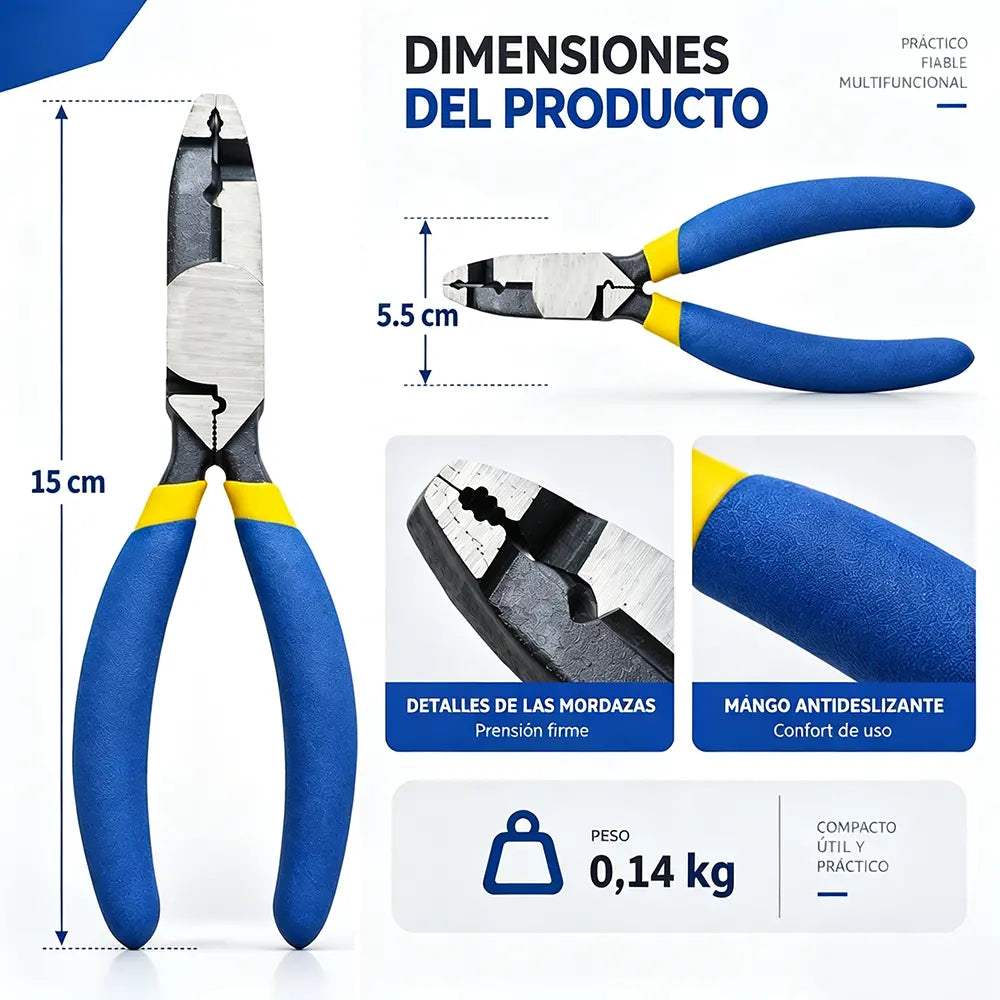 Alicates multifunción para extraer tornillos