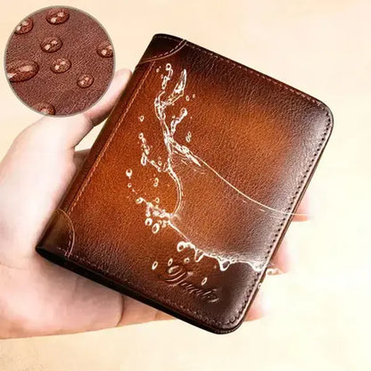30%OFF👝✨ Nueva cartera antirrobo de cuero genuino para hombre
