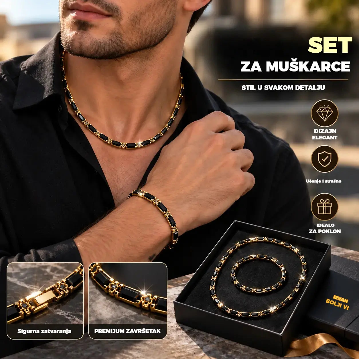 ⏳🔥 50 % popusta na ograničeno vrijeme! ⏰ Blistavi set nakita: upečatljiv, elegantan i vrhunske kvalitete 💎✨