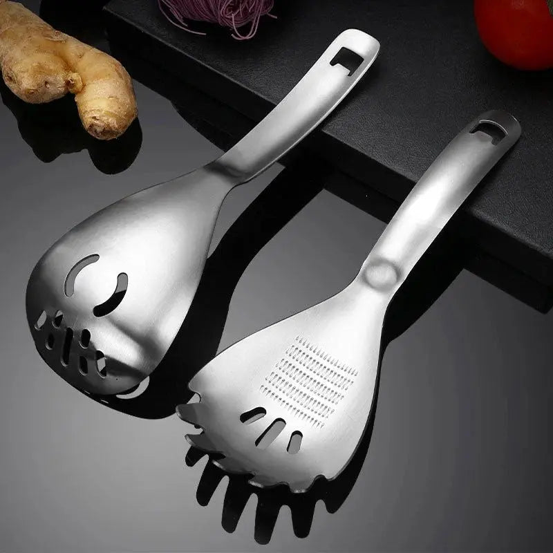 Cuchara moledora de acero inoxidable 304 🥄🥄 para separar la papa, el ajo, el jengibre y la comida para bebés con ajo.