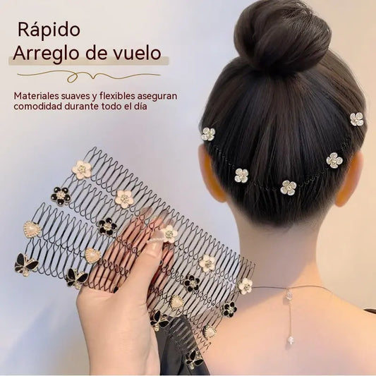 【Juego de 10 piezas】🔥50 % DE DESCUENTO🔥 Diadema invisible para el pelo suelto: cierre en espiral, sin marcas, sin enredos 💇