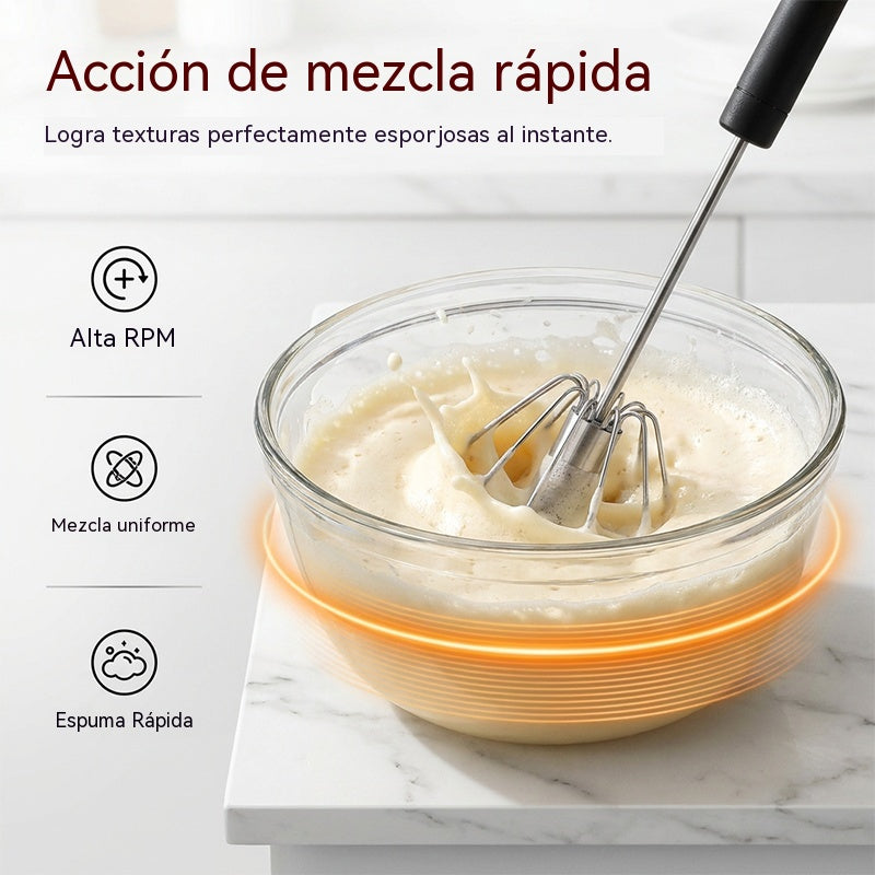 🍳Compra 1 y llévate 1 gratis (2 artículos) Batidora de huevos manual semiautomática de acero inoxidable
