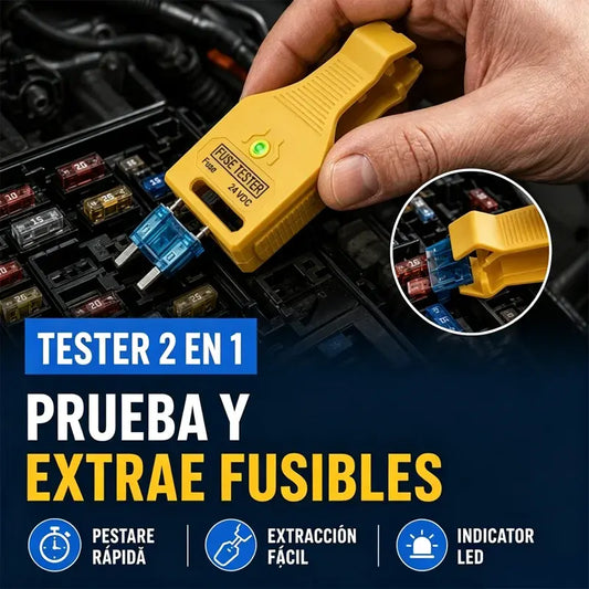 Comprobador de fusibles, lámpara de prueba automotriz, probador y extractor de circuitos de automóviles