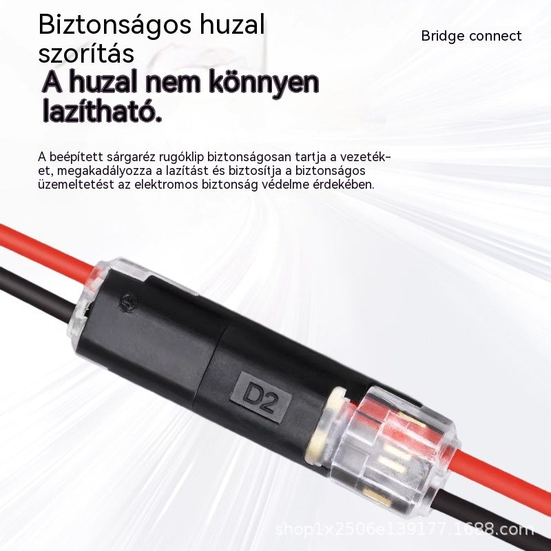 🥳 50% kedvezmény! ⏰ 【1000 darab raktáron】Reteszelő csatlakozó, reteszelő csattal, biztonságos zárással és csúszásgátlóval ⚡️