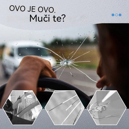 【Set od 3  komada】🚗 Tekućina za popravak pukotina, ljepilo za uklanjanje ogrebotina i pukotina